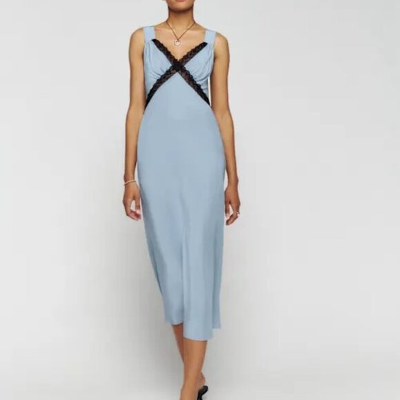 Reformation Dresses & Skirts - Reformation Provence Silk Dress Mineral - Size M